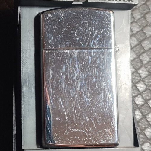 Zippo slim silver lighter 1996