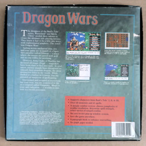 Dragon Wars (Interplay) (Amiga) like new, in box