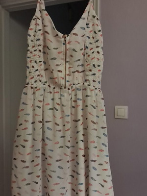 Bershka summer dress like new, airy with front zipper