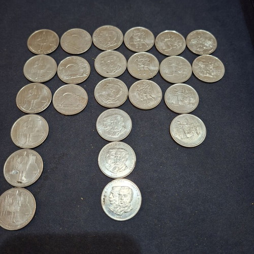 500 Drachma Coins Used, Set of 24 From 2004 Olympic Games