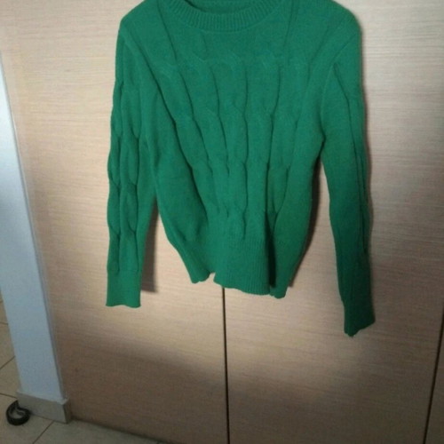 Achilleas Accessories knitted sweater new, green, size M-L