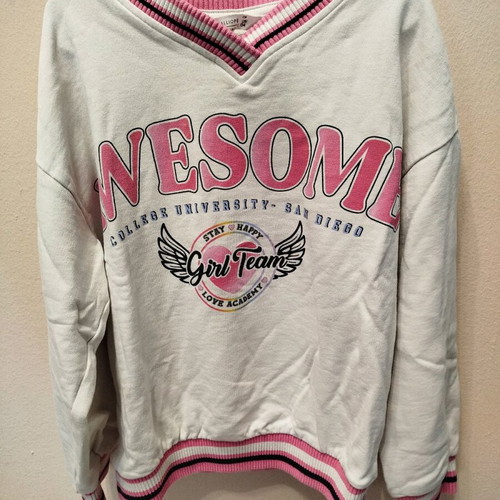 Calliope girls sweatshirt like new, size 128-134, white