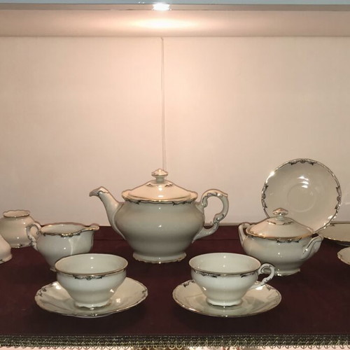 Epiag Gold-Plated Tea Set Czechoslovakia 1941–1945 Like New