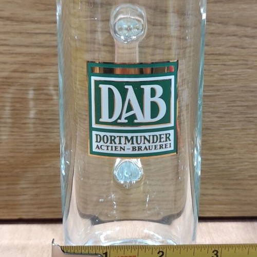 DAB Beer Two Promotional Glass Mugs 0.3l Like New