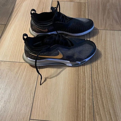 Nike Vapor NXT tennis shoes like new, all court, size 39, black and gold