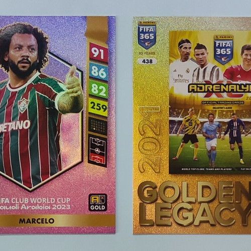 Panini FIFA 365 football cards like new, set of 2