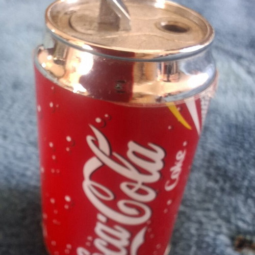Vintage Coca-Cola collectible table lighter like new with LED light