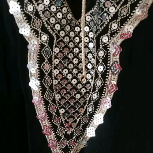 Millenium black blouse with sequins used, size S/M