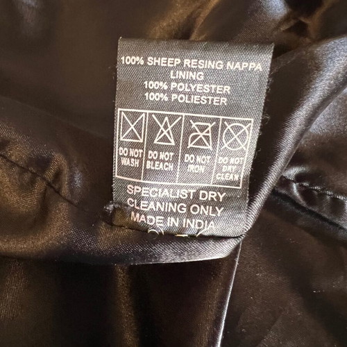 Selected leather jacket like new, black, size L