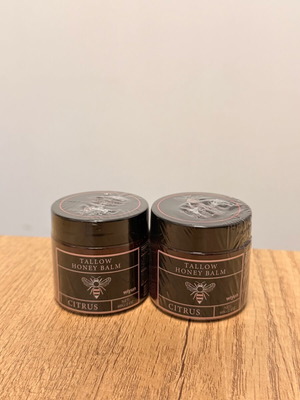 Set of 2 Tallow Honey Balm Citrus 60g brand new