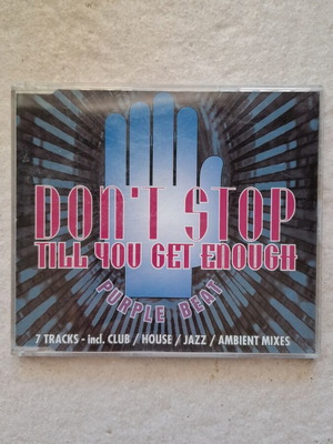 Purple Beat Don't Stop Till You Get Enough CD single like new, electronic