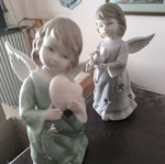 Angel candle holders like new, set of two