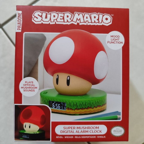 Super Mario Super Mushroom Digital Alarm Clock Paladone
