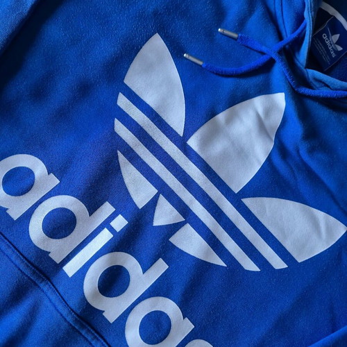 Adidas Originals hoodie used, size XL, blue