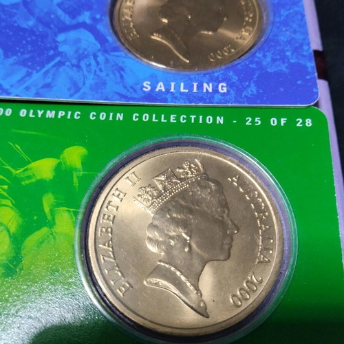 5 Dollar Coins Sydney 2000 Olympic Games new, pack of 4