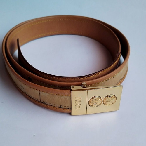 1st Classe Alviero Martini Geo Printed Leather Belt New, Size 100 cm