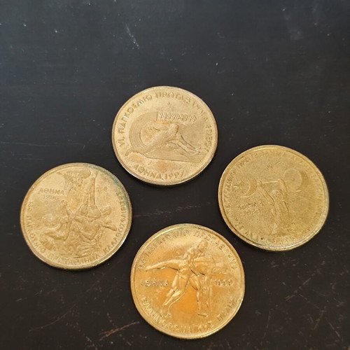 4 Commemorative 100 Drachma Coins Greece like new