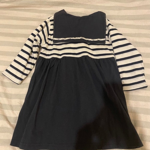 Nautical dress for girls like new, Elle, white and blue, 98 cm