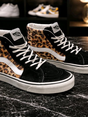 Vans Leather High Limited Edition used, size 39, colorful