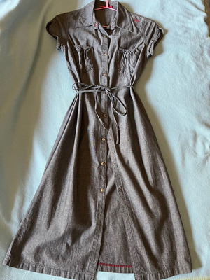 Big Star women's dress 100% cotton, size S, grey