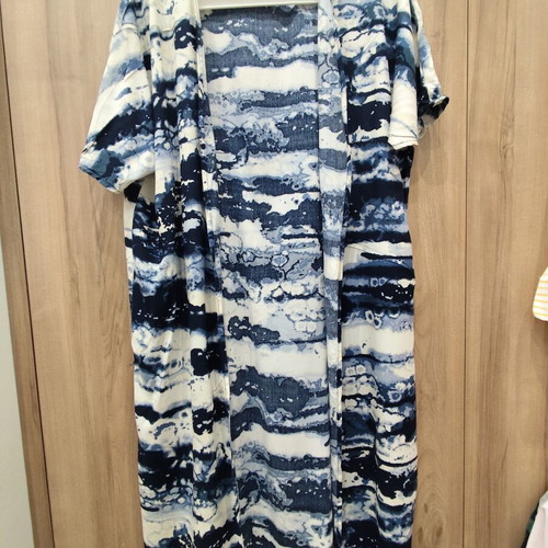 Esmara long kimono tie dye blue