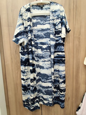 Esmara long kimono tie dye blue