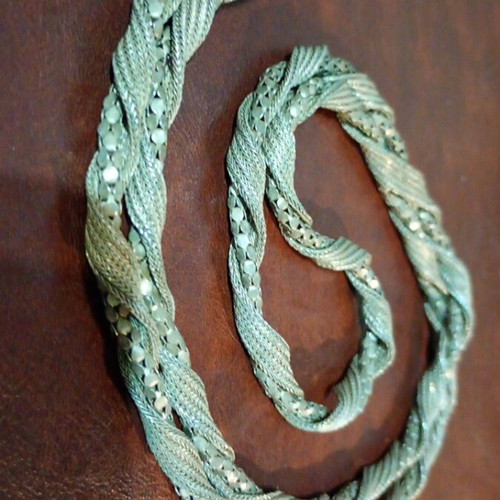 Vintage sterling silver chain used, stamped 950, 42.38g