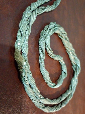 Vintage sterling silver chain used, stamped 950, 42.38g