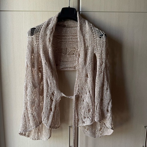 Rococo knitted versatile bolero scarf made in Italy like new