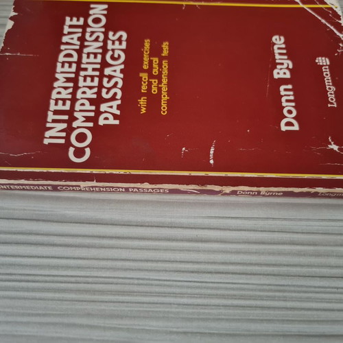 Intermediate Comprehension Passages book used, Donn Byrne