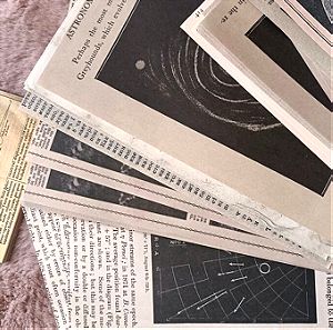 Πακέτο scrapbook -θεμα Σελήνη και διάστημα