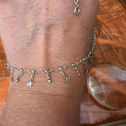 Silver handmade vintage necklace 925 stamped, 48.5 cm