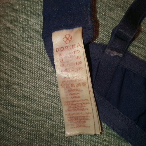 Dorina bra used, blue 80 D