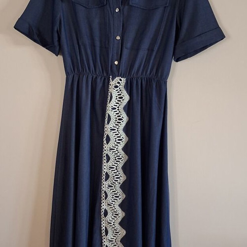 Maxi semizie dress blue, like new, FN Fashion Italy