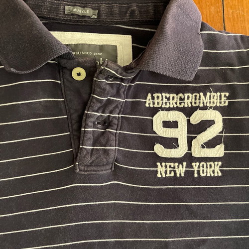 Abercrombie & Fitch polo shirt XXL used, blue