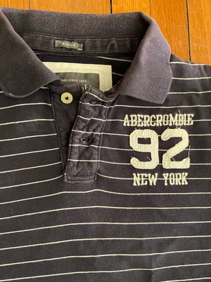 Abercrombie & Fitch polo shirt XXL used, blue