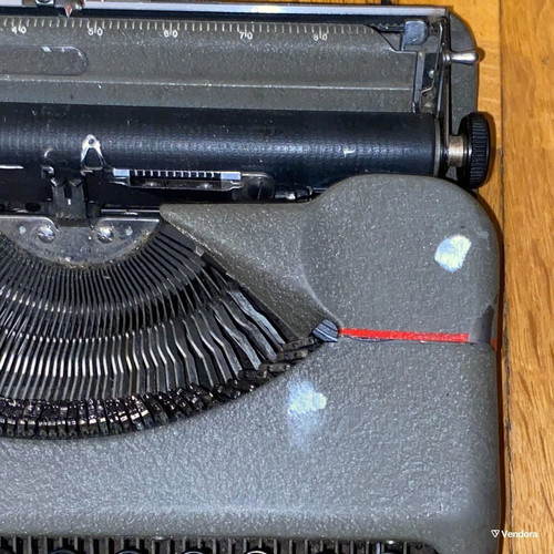 Hermes Baby Rocket portable typewriter used, Greek keyboard, vintage