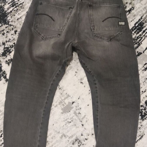 Γυναικείο τζίν G-Star Raw medium μεταχειρισμένο, μαύρο και γκρι