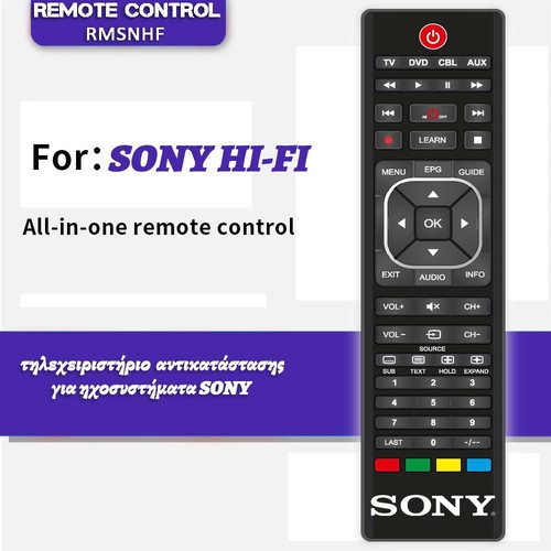 Sony Replacement Remote Control for Audio Systems new