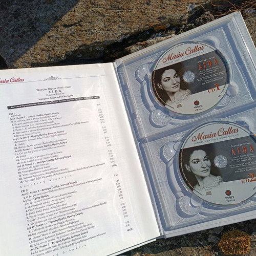 Maria Callas collection of 3 double CDs like new, rare live Verdi recordings
