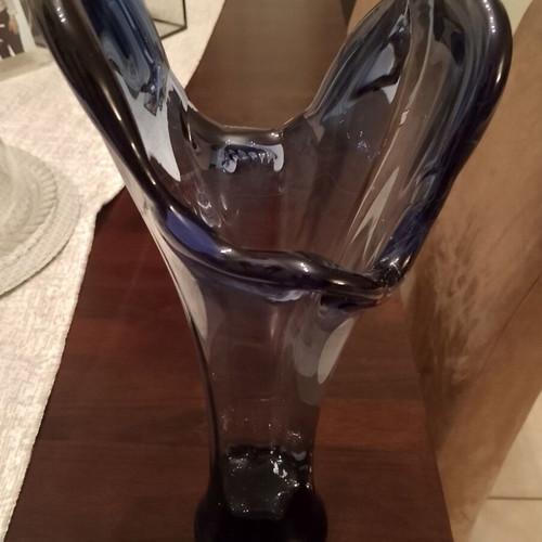 Vintage Art Glass Vase Murano Style like new