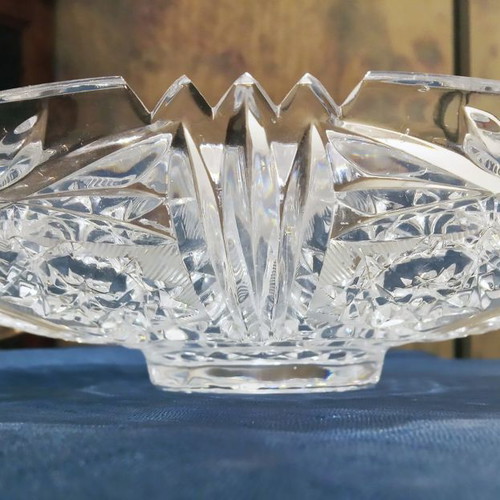 Crystal antique platter like new, 25cm diameter