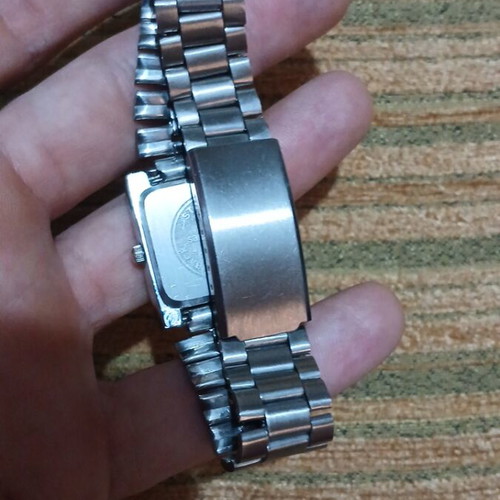 Sandra Fellini women's silver wristwatch used