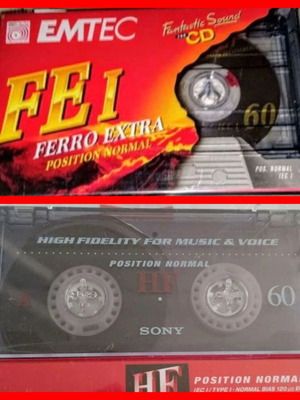 Sony and Emtec audio cassette pack like new
