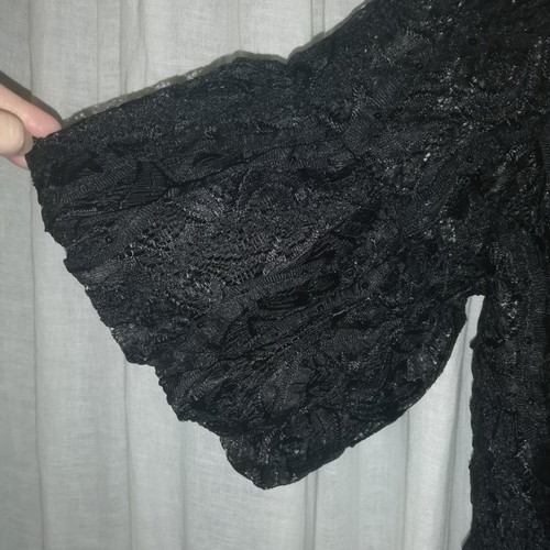 Mary Lides lace jacket new, size M/L, black