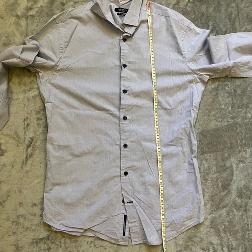 Manetti Men's Slim Fit Shirt, Size M, 100% Cotton, Like New, Sky Blue