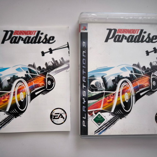 Burnout Paradise PS3 game like new, PAL region