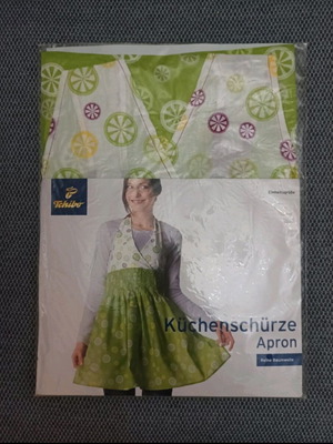 Tchibo kitchen apron new, 100% cotton, one size