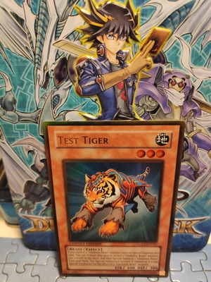 Test Tiger GLD2-EN029 μεταχειρισμένη κάρτα Yu-Gi-Oh!