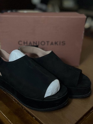 Flatforms Chaniotakis μεταχειρισμένα, μαύρα, νούμερο 39